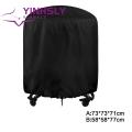 Yinhsly Uv-resistant Grill Cover Waterproof Round Bbq Grill Cover Dustproof Drawstring Design Double Stitching Anti-penetration Coating Ideal. 