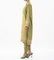 Maahru - Unstitched Fabric for women - 2 Piece - Olive Forest (Blended Lawn). 