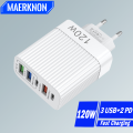 【2024】 5 Ports GaN Charger USB PD Muti Plugs Ports Quick Charging Charger Mobile Phone Type C Wall Adapter for iPhone 15 Xiaomi Samsung. 