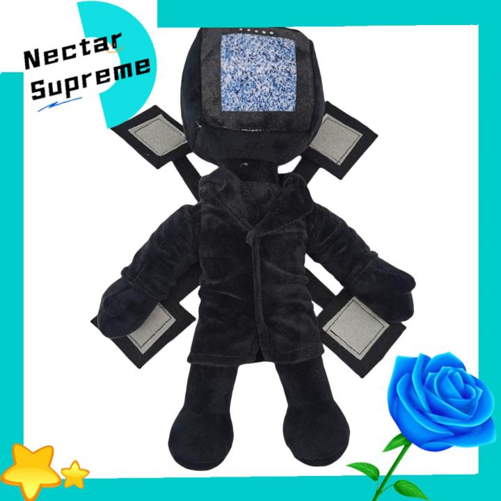 Cartoon Plush Toy Skibidi Toilet Plush Toy Funny Speakerman Cameraman Tv Man Stuffed Animal Perfect Gift for Game Fans Cameraman Plush Toy