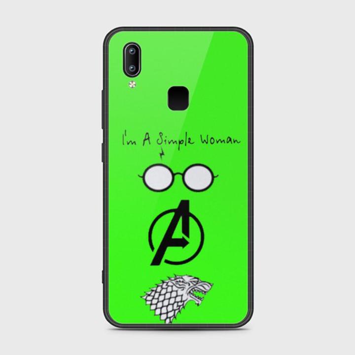 Vivo Y91 Cover - SkinLee HQ Infinity Glass Case (Soft) - I am a simple woman - SKINLEE-620-1-897-270