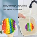 Kids Accessories Push Pop Bubble Fidget Sensory Toy For Anxiety, Popit Special Needs Stress Reliever - Set Of 4. 