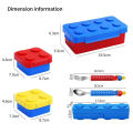 DIY Building Block Lunch Box Modular Building Block Bento Food Storage Container. 