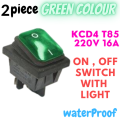 KCD4 T85 220V 16A heavy duty red blue green IP68 waterproof led toggle switch 4pins on off marine freeze rocker switch, Water proof switch for local UPS ,Submersible Pump ,DP Box & China Welding machine. 