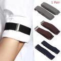 1 Pair Elegant Shirt Anti-slip Elastic Armband Sleeve Garter Bartender Cuff Holder Arm Warmers 2.5cm Groom Elastic Garter Gift. 