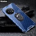Phone Case OnePlus 11 Pro Back Cover Clear Beehive Design Car Magicnet Air Cushion Magicnet Buckle Bracket Ring Transparent Casing for Oneplus11 Cover Cases. 