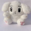 Kpop Idol Aespa WINTER Animal Doll Plush Doll Lying and Sitting Posture White Curry Dog Stuffed Toys. 