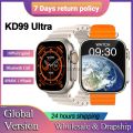 Original KD99 Ultra Smart Watch 8 Ultra Men Women NFC Bluetooth Call Wireless Charger Fitness Smartwatch For Android IOS Band | KD 99 Smart Watch. 