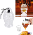 Honey Dispenser with Stand Honey Container, Syrup and Sugar Jar Pot, No Drip Honey Dispenser with High Capacity. 