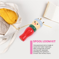 French Knitter Tool 2 Pack, Wooden Knitting Dolly Set Spool Knitting Doll Knitting Loom Toy for Making Bracelets, Etc. 