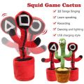 Electric Squid Game Cactus Toy Super Cute Singing Dancing Plush Puzzle Toy Novelty Gifts for. 