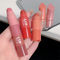 NANAKOR 4PCS/set Cute Crayon Matte Lipstick Long Lasting Velvet Rose Purple Lips Tint Easy To Color Waterproof Lips Makeup Cosmetic. 