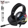 ONIKUMA K6 RGB Gaming Headset Stereo Sound Noise Canceling, Soft Breathing Earmuffs, for PS4, PC, Xbox, Nintendo Switch - Black. 