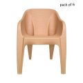 Boss Chair BP-630 Maharaja Chair Full Plastic (Pack of 6). 