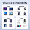 UGREEN 100W Fast Charge USB C to C Cable 5A E-Marker, Nylon Braided Type C Charger Cord 0.5m/1m/1.5m/2m/3m for MacBook Pro, iPhone 15, Galaxy S24 (Black/Blue/Green). 