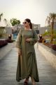 Angel Cut dress || Front slit with broch beautiful bamber chiffon dress || Women Formal wear dress || SIRA Designer. 