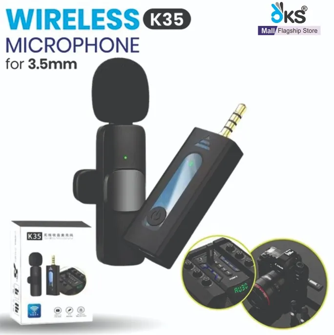 K35&K8%20Collar%20Wireless%20Microphone%20Clip%20On%20Lavalier%20Mic%20with%203.5mm%20Wireless%20Microphone%20Mic%20Universal%20Plug%20&%20Play%20for%20DSLR,%20Amplifier,%20Laptop,%20PC%20&%20Mobile%20for%20Audio%20Live%20Video%20Shooting,%20Streaming,%20Vlogging%20&%20Making%20Videos%20-%20Image%207