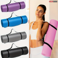 Yoga Mat 15MM, Eco Friendly Thick Memory Foam Exercise Mat with Carry Bag and Strap, (183 x 60 cm) High Density Non Slip Workout Mat for Women Men Home Fitness Pilates Gymnastics Meditation. 