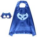 &lt; Available &gt; 2pcs/set Anime PJ Masks Cloak Cape Catboy Owlette Gekko Mask Party Cosplay Boys Pretend Play Costume Gift 4-13 Years Old. 