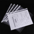 A4 clear plastic punched pockets file paper protector / paper wallets / sleeves 100 Pcs 0.03mm. 