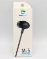 Blue Spectrum M5 Original With Barcode  Handsfree For Android & All Smart Phone Blue Spectrum Stereo Earphones  Black  Original By DukaanWalay.Pk. 