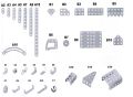 Alloy Building Block 25 Models 239 Pieces Metal Alloy Building Block Interesting Puzzle Educational Mechanic Toys Birthday Gift. 