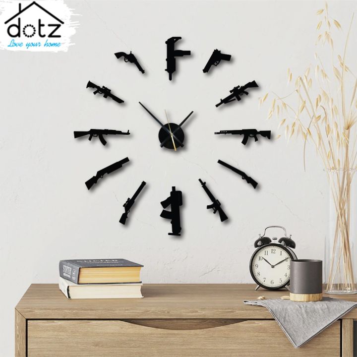 Dotz Brand 3D Gamer Wall Clock, DIY Clock, Watch for Men, Watch for Boys, Clock Wall, Wooden Clock, Wall Clocks for Bedroom, Clock.