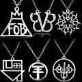 Rock Band Fall Out Boy Fob Rock Music Logo Necklace Music Jewelry Black Veil Brides Rock Music Bvb Logo Necklace. 