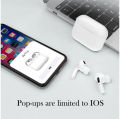 AirPods Pro 6 Hi-Fi Wireless Airbuds 5.0 Bluetooth Earphone Slim small size with Charging Case White. 