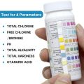 50pcs 6 Inch 1 Swimming Pool SPA Test Strips Swimming Pool PH Tester Paper Test TC CL PH ALK CYA TH Water Testing Products. 