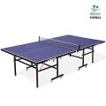 International Standard Foldable Table Tennis Table Standard Size 9'x5' with Locking Wheels, Net, Rackets Set and Balls. 