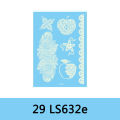 JM Newest Design White Henna Ink Lace Temporary Flash Tattoo Inspired Sticker Decal. 