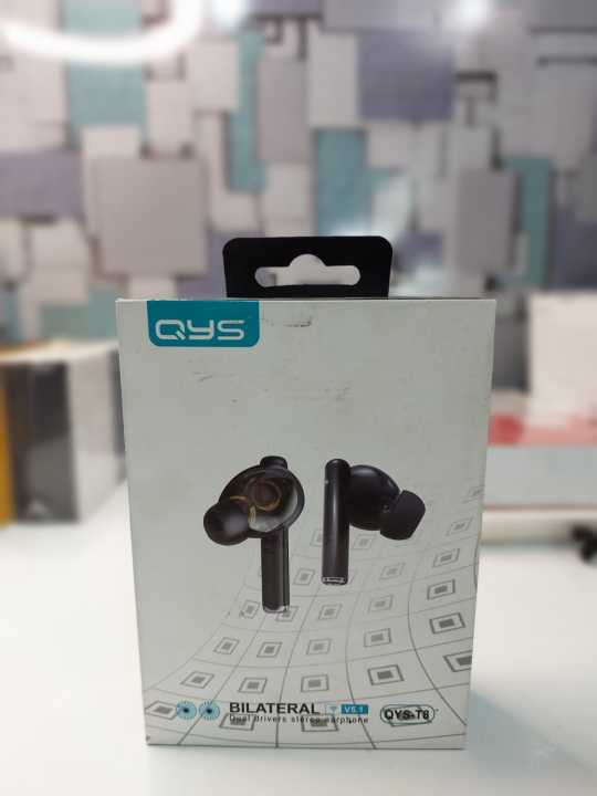 QYS-T8 BILATERAL V5.1 Dual Drivers Stereo Earphone Bluetooth