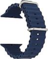 Strap Band Blue Color Ultra Smart Watches Straps 4 5 6 7 8 series Standard Size Ocean Loop Smart Watch Strap Blue Color Watch Band Only. 