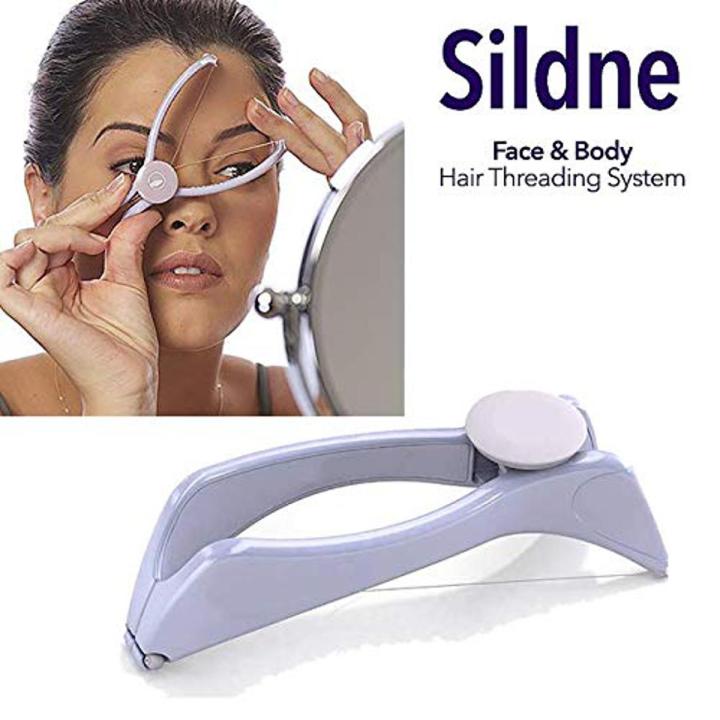New Sildne Face & Body Hair threading Removal Epilator System Kit