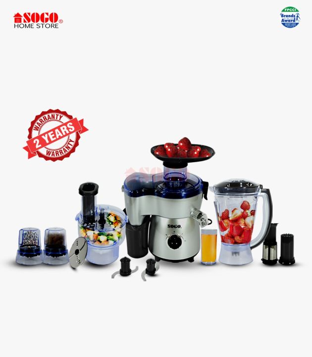 Sogo  5-in-1 Jumbo Food Factory with Extra Grinder (Jpn-525)/ 2 Years Brand Warranty