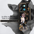 Love Bracelet case for Infinix Note 30 4G 5G Back Cover Back Shadow Girl Flower Case Infinix Note 30i 30 40 Pro 30 VIP Zero 30 20 GT 20 Pro X6821 X6851 X6853. 