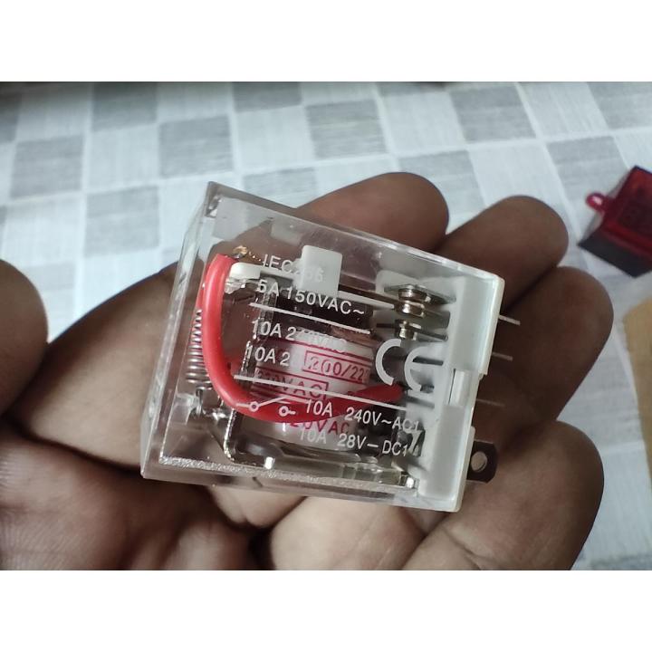 Original 220v 8 pin AC coil Relay 10 Ampere.