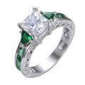 Wedding Engagement Collection Multi Red Blue White Shiny Zircon Diamond Rings for Girls & Women - RW0896. 