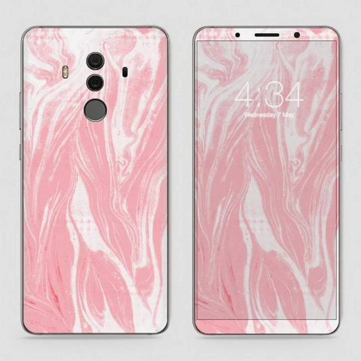Huawei Mate 10 Pro Skin - SkinLee HQ Vinyl Skin Wrap (Not Cover) - Pink Dream Marble - SKINLEE-113-2-95-96