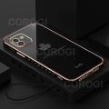 For Samsung Galaxy A03 Back Cover with Hand Strap Luxury Shiny 6D Plating Maple Leaves Pattern Protective Case Square Bumper Soft Silicone Mobile Phone Cases. 