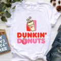 Charli Damelio Graphic Print Tshirt Women Dunkin Donuts Iced Coffee Sprinkle T-Shirt Femme Cool Casual T Shirt Female Streetwear. 