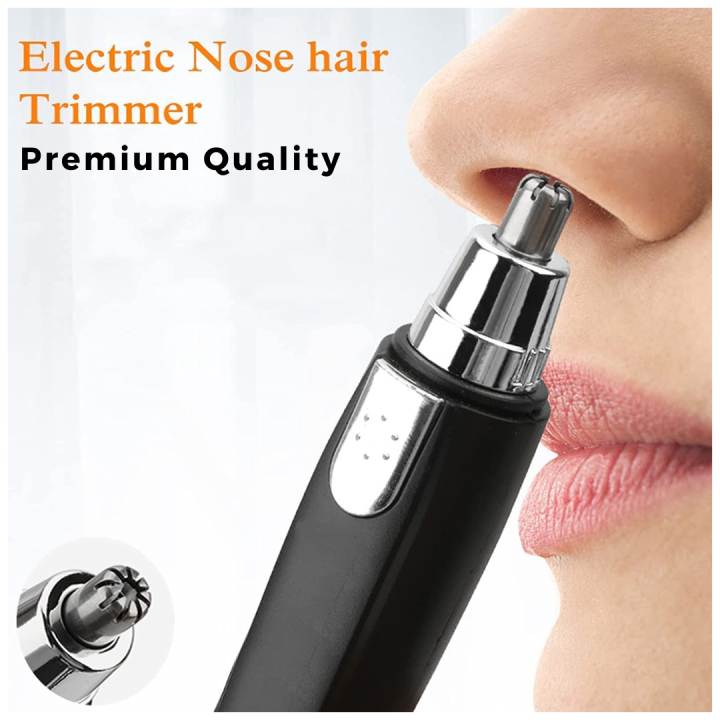 Electric Nose Hair Trimmer Painless Nose and Ear Hair Remover, Eyebrow Clipper Waterproof Clean Kit for Men and Women