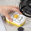 Creative Smiley Face Thick Sponge Strong Decontamination Dish Washing Cloth Kitchen Cleaner Sponges Household Cleaning Tool. 