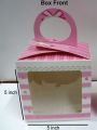 Pack of 12 pcs. Baby Girl announcement boxes for mithai & chocolates, new born baby girl boxes, mithai boxes, chocolate boxes. 