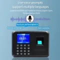 Imported Professional Biometric Fingerprint Time Attendance Machine Clock Recorder Employee Digital Electronic English Voice Reader Machine . No Need Software.. 