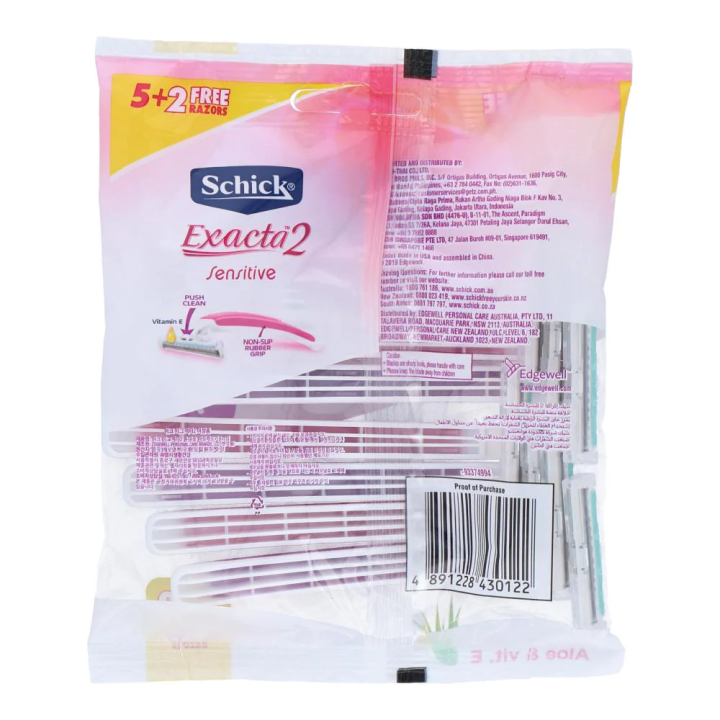 Schick%20Exacta%202%20Sensitive%20Razor%20for%20Women%20(7%20Razors%20Pack)%20%7C%20Twin%20Blade%20Disposable%20Body%20Razor%20for%20Women%20%20%20(5%20Razors%20Pack)%20%7C%20%20Ladies%20Women's%20Girls%20Shaver%20Trimmer%20Razor%20%7C%20(7%20Pcs%20Pack)%20%20Lady%20Razor%20-%20(2%20Blades)%20Pink%20%7C%20%20%20Ladies%20Razer%20%7C%20%20Makeup%20Tweezers%20-%20Image%203