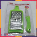Stainless Steel  Grater / Peeler / Slicer With Knife Set For , Carrot, Ginger, Dry Fruits, etc. Abs Plastic Body. 