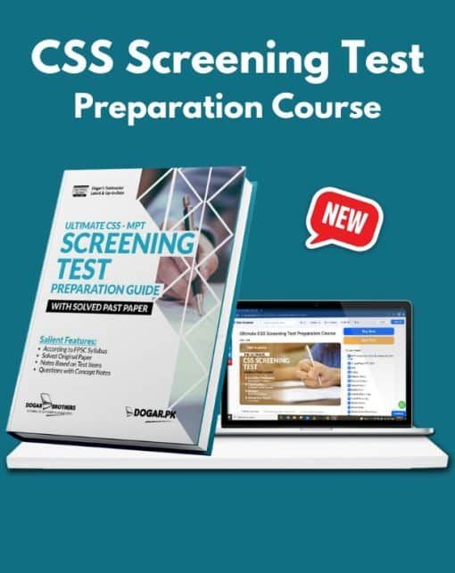 Dogar CSS Screening Test Online Preparation 2023