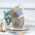 12 Pcs Tea Cups Set of 6- Ceramic Kehwa Set with Saucer 50 ml- Groovy Queen kehwa Set- small size. 